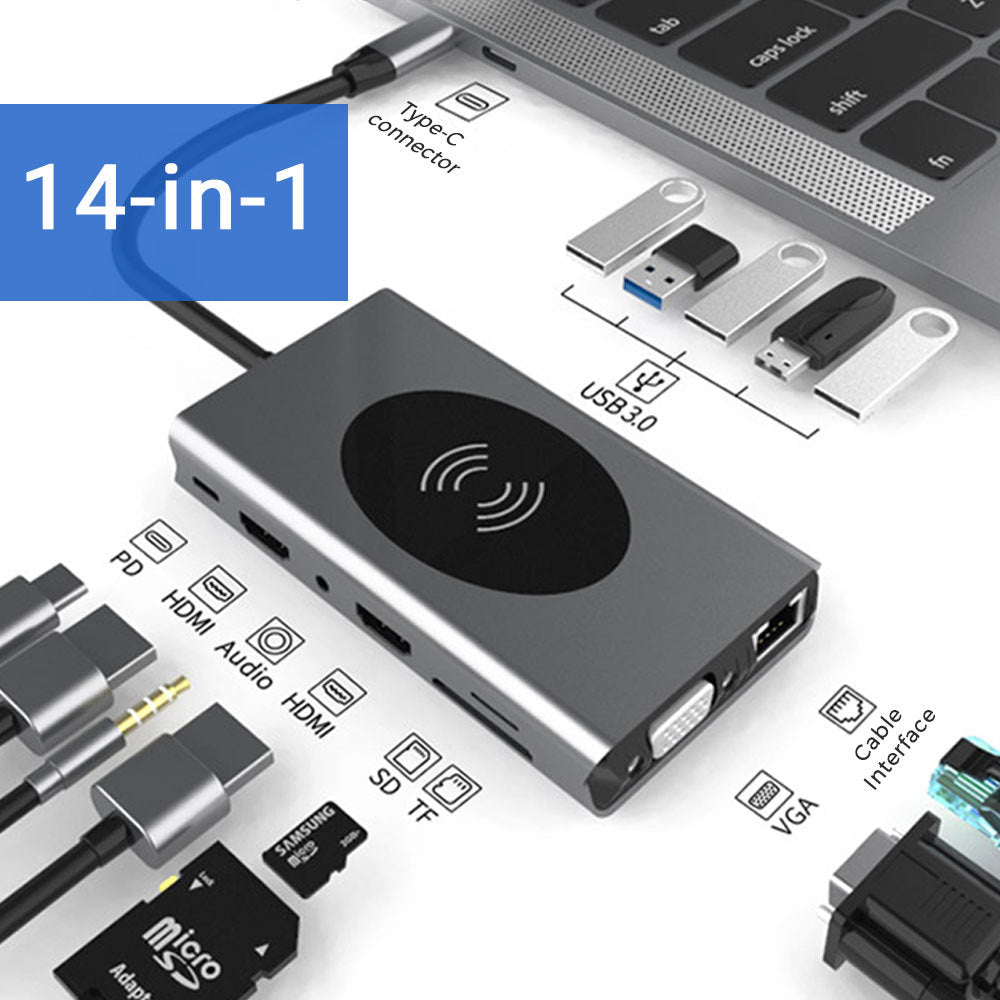 HUB USB-C multiport - 7 en 1 - Charge rapide 87W & HDMI